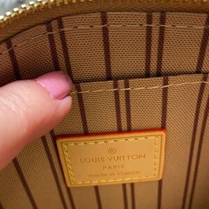 Louis Vuitton Tan and Brown Striped Accessory